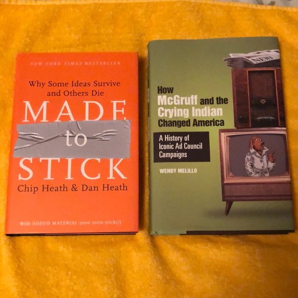 Made to Stick and How McGruff and the Crying Indian Changed America Books Set - Picture 1 of 4